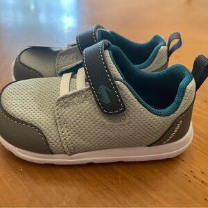 See Kai Run Gray and Teal Kids Sneakers